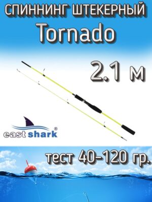 Спиннинг EastShark штекерный Tornado, тест 40-120 г