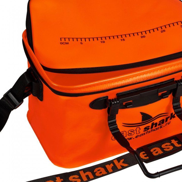 Ведро EastShark для замеса прикормки квадратное D 40, оранжевое — изображение 3
